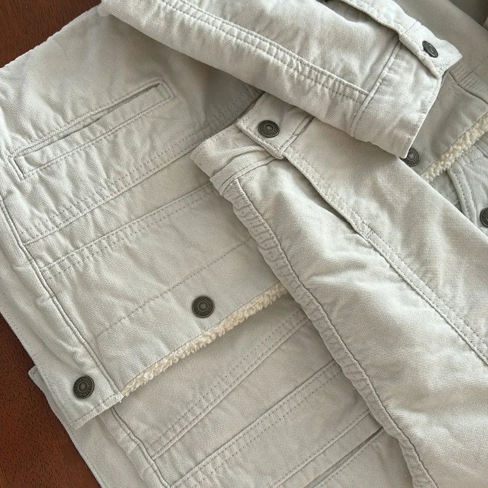 Levis sherpa lined jacket coat shacket medium corduroy trucker - Picture 11 of 11